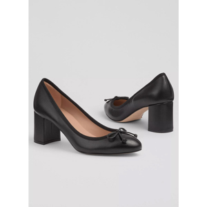 LK Bennett Juliette High Heel Grosgrain Ballerina Courts